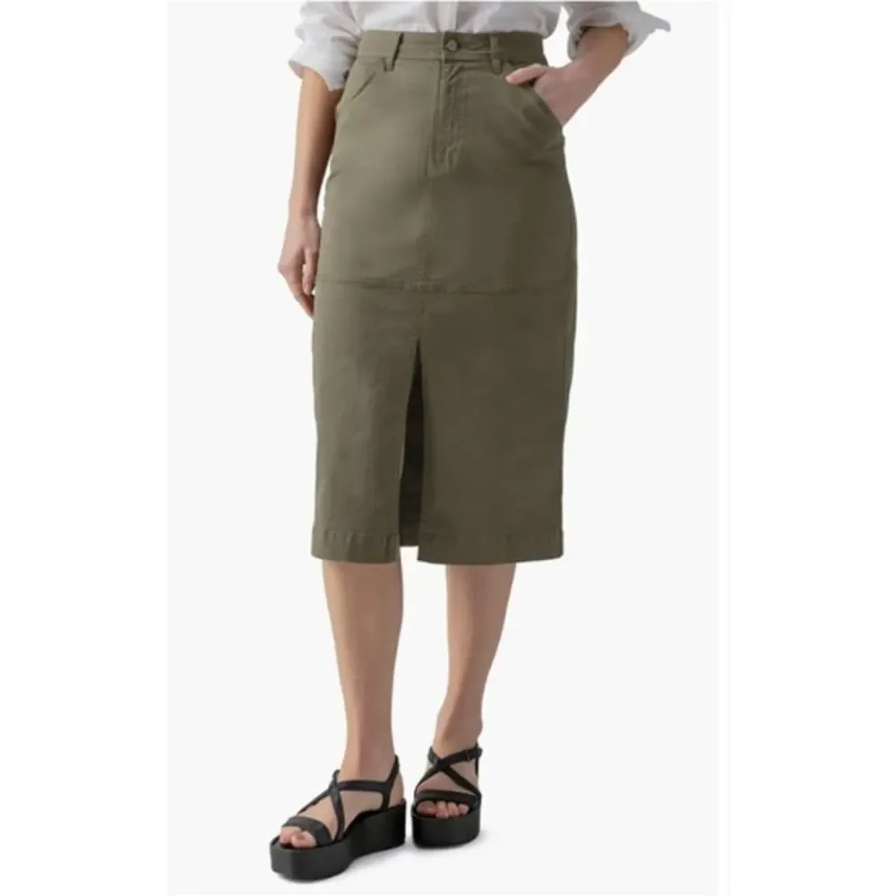 SANCTUARY Skirt Size 24 NEW Olive Green Midi Triple Threat Cargo Pockets